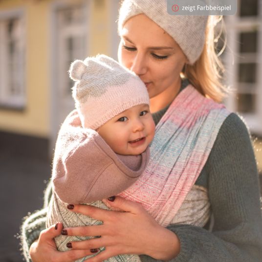 Didymos Baby sling from birth - 3.5 kg - 20 kg - spread-squat position, tummy, back and hip carry, 100 % organic cotton 68 x 520 cm - Prima - Nature