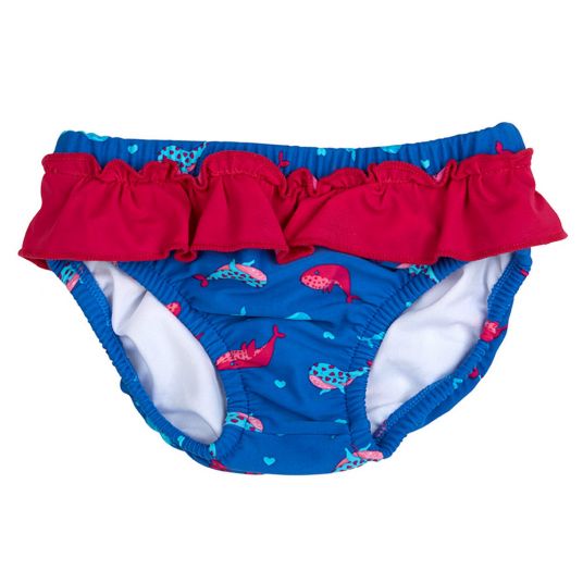 Dimotex Swimming Diaper Whales - Blue Red - Size 62/68