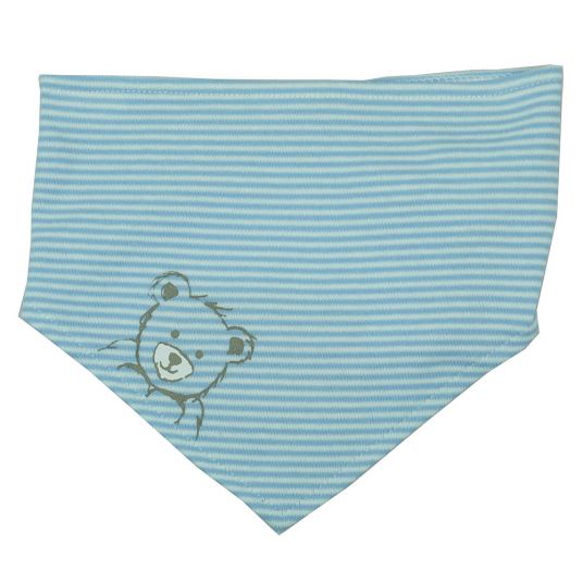 Dimotex Triangle scarf bear - stripes - blue