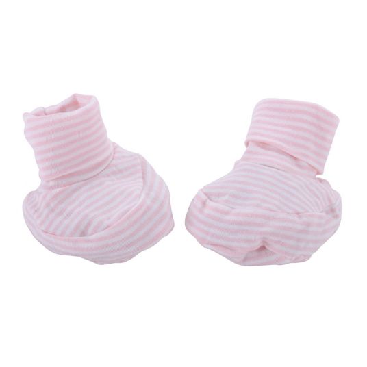 Dirkje 2-piece set jumpsuit + shoes - stripes offwhite pink - size 50