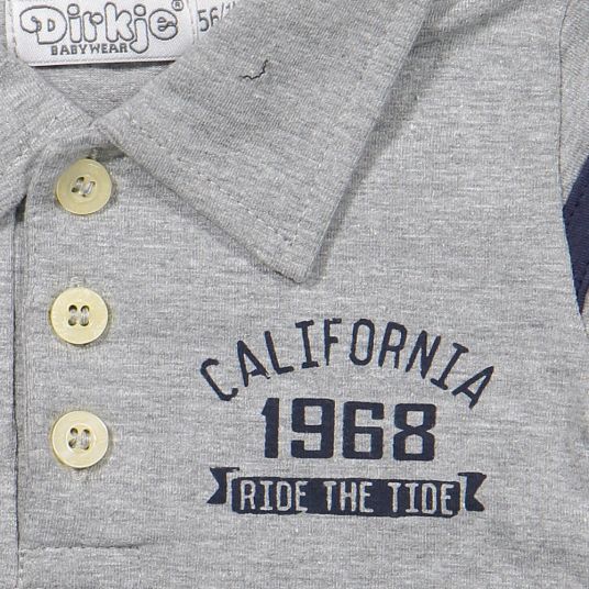 Dirkje 2-piece set T-shirt + shorts - California gray melange - size 56