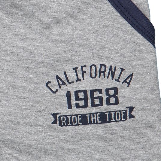 Dirkje 2-piece set T-shirt + shorts - California gray melange - size 56