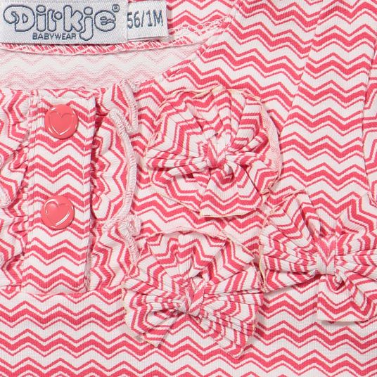 Dirkje 2-piece set T-shirt + shorts - Shine In The Sea Pink White - size 56