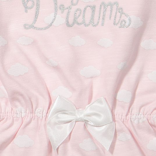 Dirkje 3 pcs Set Dress + Bolero + Leggings - Chase Your Dreams Pink White - Size 56