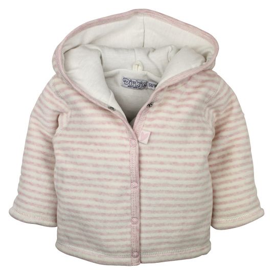 Dirkje Hooded jacket - stripe pink - size 56