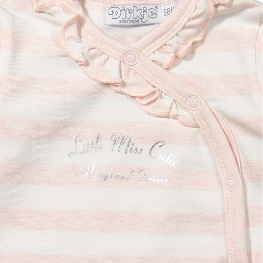 Dirkje Jumpsuit Little Miss Cutie - Stripes Pink White - Size 50