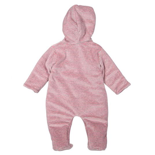 Dirkje Jumpsuit Nicki quilted - stripes gray pink - size 50