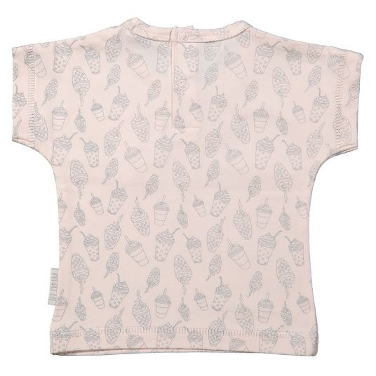 Dirkje T-shirt I Love Ice Cream Allover - Pink - Size 56