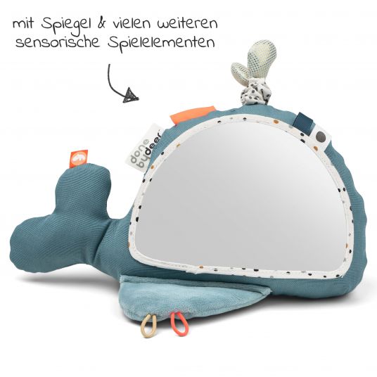 Done by Deer Activity toy - Floor mirror - Wally - Blue