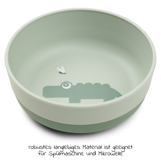 Done by Deer Learning to eat bowl - Croco - Green