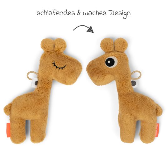 Done by Deer Mini toy / rattle - Raffi - Mustard