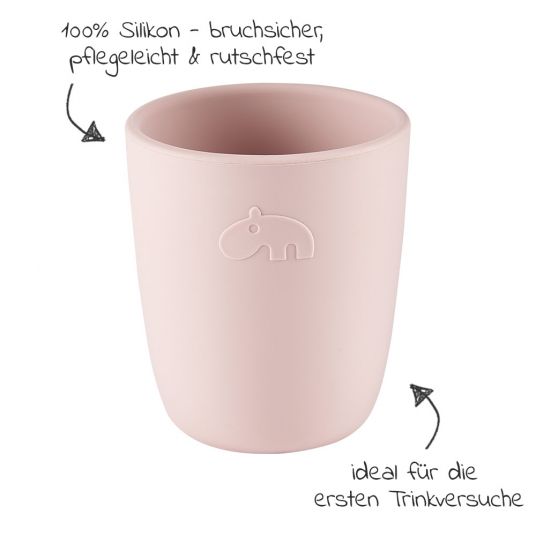 Done by Deer Silicone drinking cup - Pink