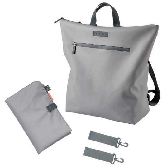 Done by Deer Changing backpack incl. changing mat & stroller attachment - Grey