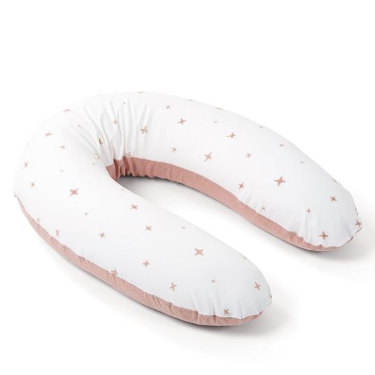 doomoo Nursing pillow Buddy Cotton 180 cm - Stars - Pink