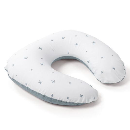 doomoo Nursing pillow Softy Cotton 155 cm - Stars - Blue