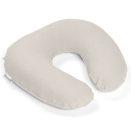 doomoo Softy nursing cushion - with microbead filling incl. organic cotton cover 150 cm - Tetra Sand