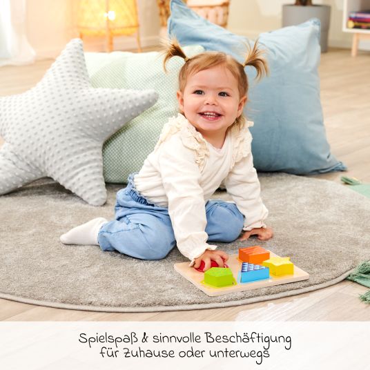 Eichhorn Farb-und Formensortierspiel Steckpuzzle / Sortierplatte