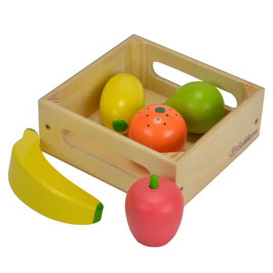 Eichhorn Wooden box with 5 pcs accessories fruits