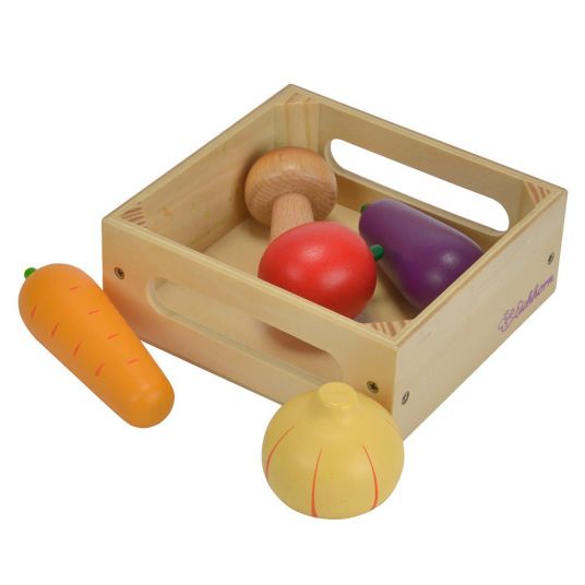 Eichhorn Wooden box with 5 pcs accessories vegetables