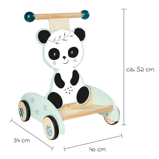 Eichhorn Push-along baby walker - Panda