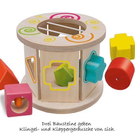 Eichhorn Sorting game roll with sound stones 7 pcs.