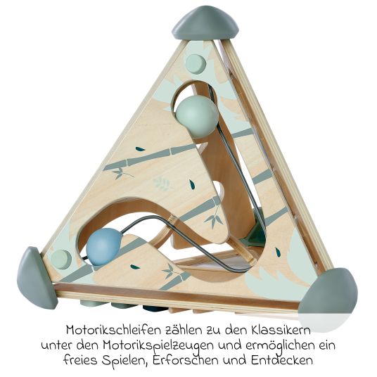Eichhorn Centro giochi a piramide con gioco dei chiodini, funzione memoria, musica e pista per le biglie - Panda