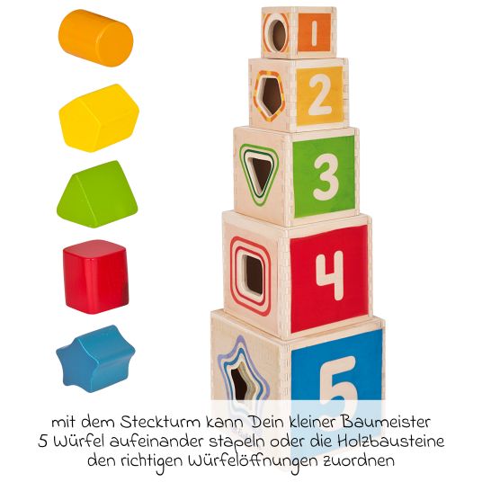 Eichhorn Torre impilabile con gioco dei chiodini