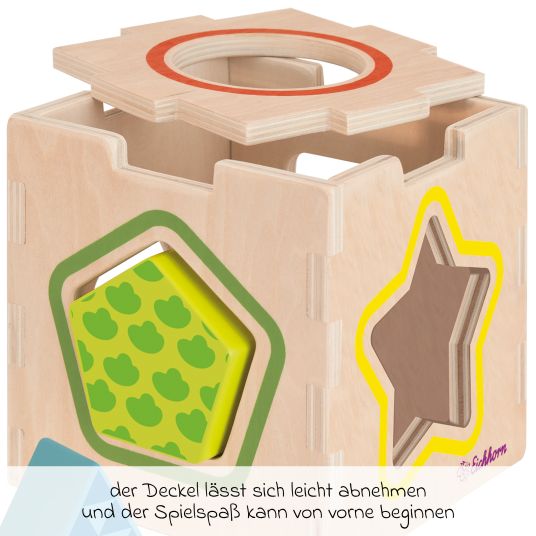 Eichhorn Steckspiel / Steckwürfel mit 5 Steinen