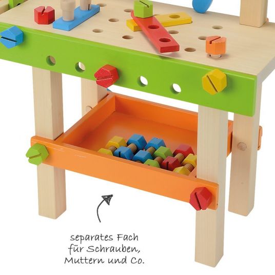 Eichhorn Workbench with accessories 49 pcs.