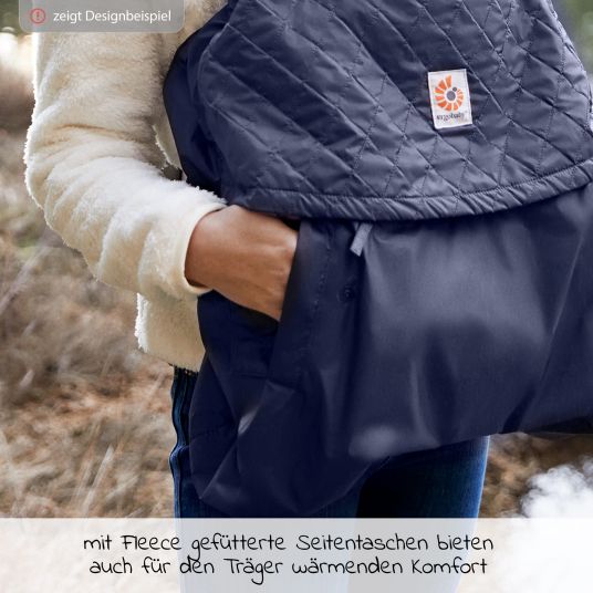 Ergobaby Allwetterschutz All-Weather Cover für Babytragen inkl. Tasche - Charcoal
