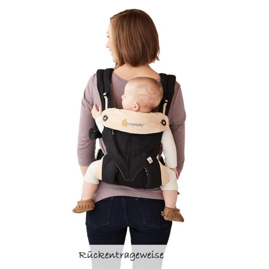Ergobaby 360° baby carrier for 4 carrying positions - Black Camel