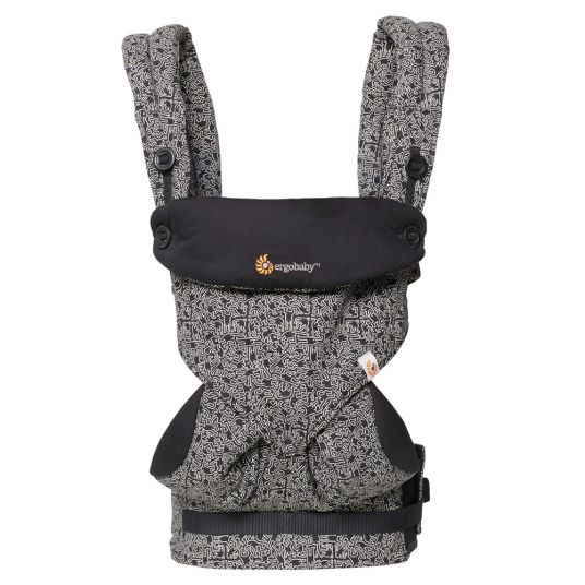 Ergobaby 360° baby carrier for 4 carrying positions - Keith Haring Black