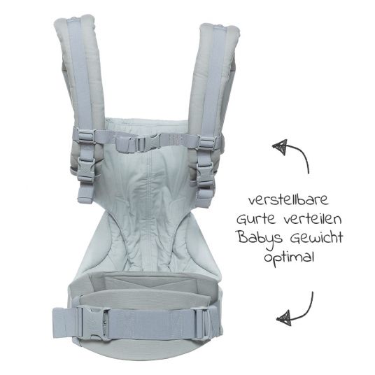 Ergobaby Baby Carrier 360 incl. 2 in 1 Winter Cover - Pearl Grey