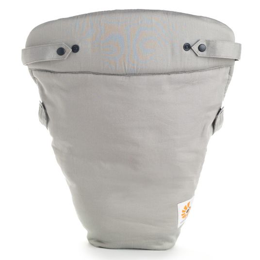 Ergobaby Babytrage 360 von Geburt an inkl. Neugeboreneneinsatz Easy Snug Grey & 2 in 1 Wintercover - Pearl Grey