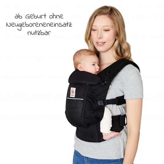 Ergobaby Baby Carrier Adapt Soft Flex Mesh - Onyx Black