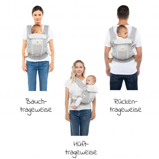 Ergobaby Baby Carrier Adapt Soft Flex Mesh - Pearl Grey