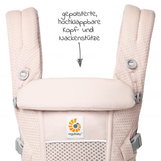 Ergobaby Baby Carrier Adapt Soft Flex Mesh - Pink Quartz