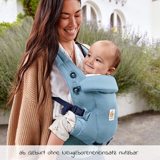 Ergobaby Babytrage Adapt Soft Touch Cotton - Slate Blue