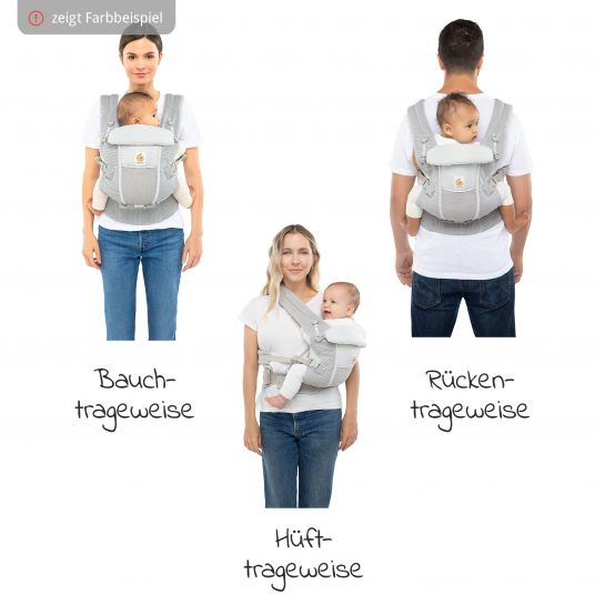 Ergobaby Baby Carrier Adapt Soft Touch Cotton - Slate Blue