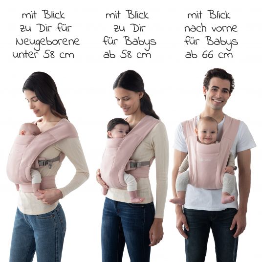 Ergobaby Babytrage Embrace für Neugeborene - Blush Pink