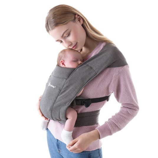Ergobaby Babytrage Embrace für Neugeborene - Heather Grey