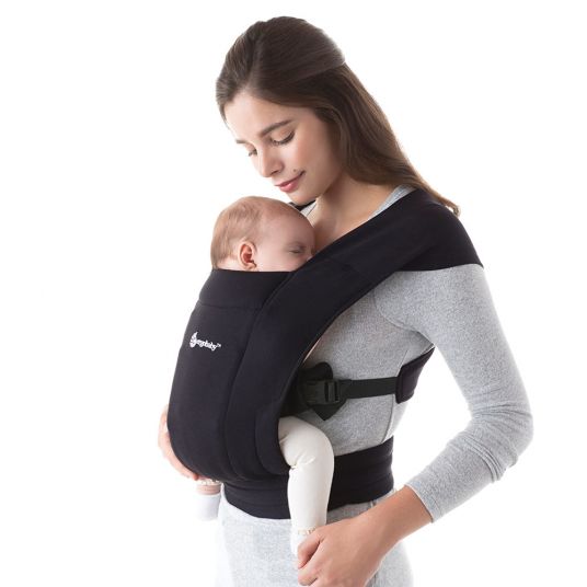 Ergobaby Babytrage Embrace für Neugeborene - Pure Black