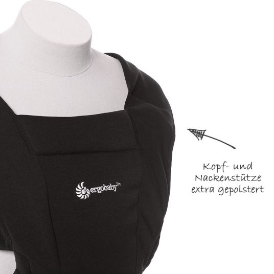 Ergobaby Baby carrier Embrace for newborn - Pure Black