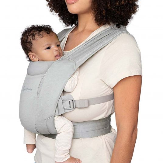 Ergobaby Babytrage Embrace Soft Air Mesh für Neugeborene - Soft Grey