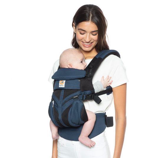Ergobaby Baby carrier Omni 360 Cool Air Mesh for 4 carrying positions with lordosis support - Raven