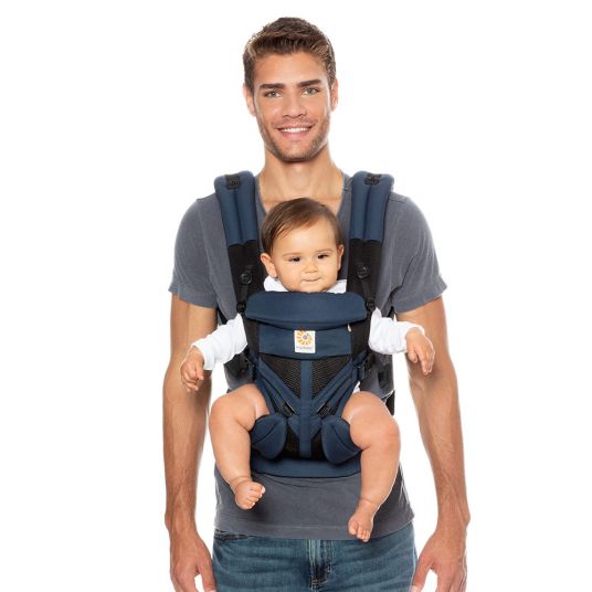 Ergobaby Baby carrier Omni 360 Cool Air Mesh for 4 carrying positions with lordosis support - Raven