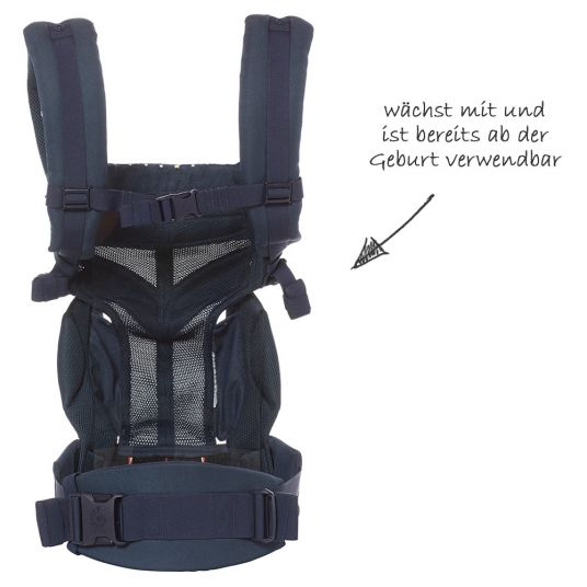 Ergobaby Baby carrier Omni 360 Cool Air Mesh with 4 carrying positions with lordosis support - Star Struck