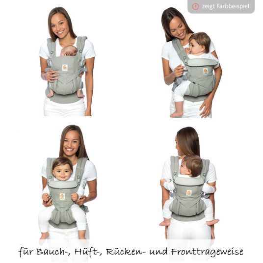 Ergobaby 360° Omni baby carrier for 4 carrying positions with lordosis support - Downtwon