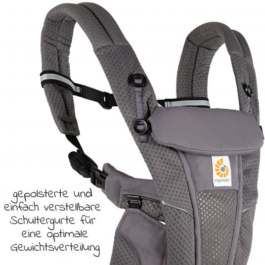Ergobaby Baby Carrier Omni Breeze Soft Flex - Graphite Grey