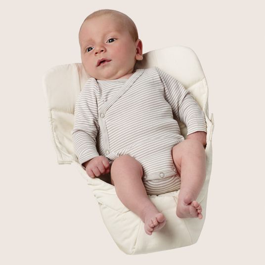 Ergobaby Babytragen-Set 360 von Geburt an inkl. Neugeboreneneinsatz Easy Snug Natural - Pure Black